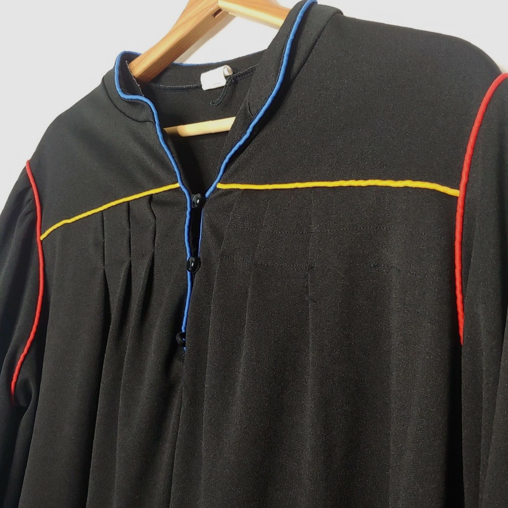 Vintage VINTAGE Housecoat Robe Women Size 8 Pullover Gown Black Long Retro Lounge Shirt? Size M / US 6-8 / IT 42-44 - 2 Thumbnail
