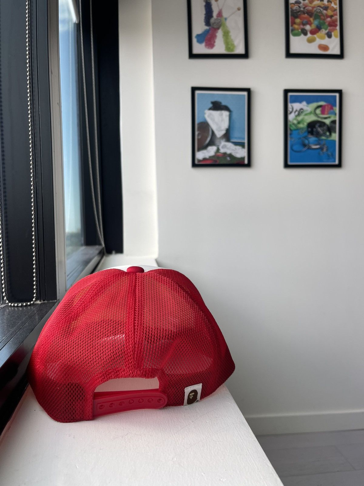 Bape Bape Bapesta Trucket Hat Red Size ONE SIZE - 4 Thumbnail