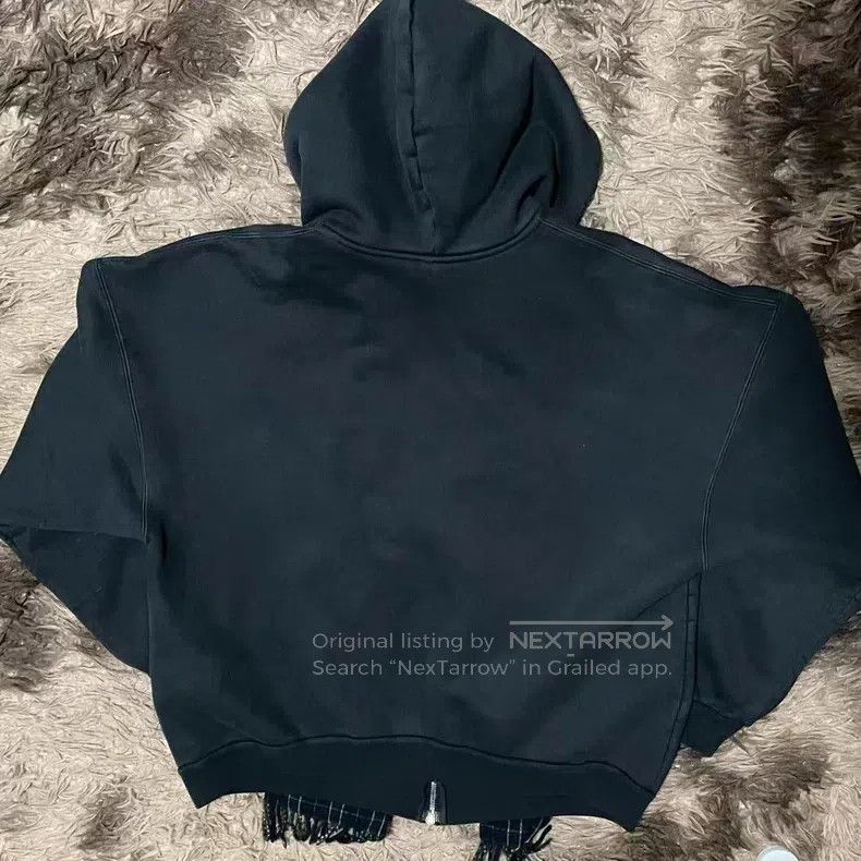 Balenciaga Balenciaga Wool plaid scarf faux two-piece zip-up hoodie Size US L / EU 52-54 / 3 - 2 Thumbnail