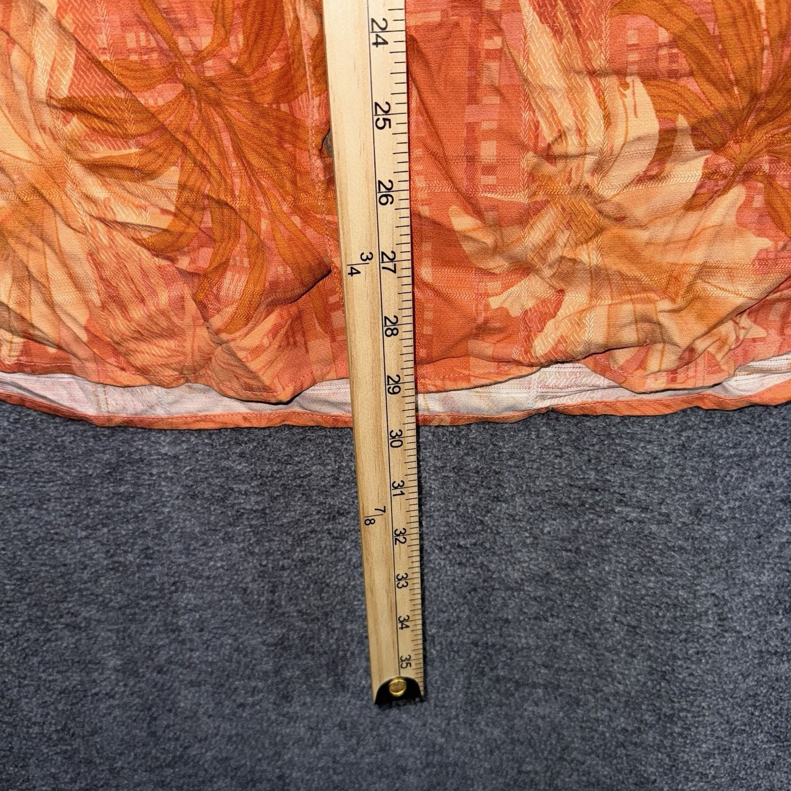 Tommy Bahama Vintage Hawaiian Shirt Men’s Sz L Orange with Hammock Scene Size US L / EU 52-54 / 3 - 8 Thumbnail