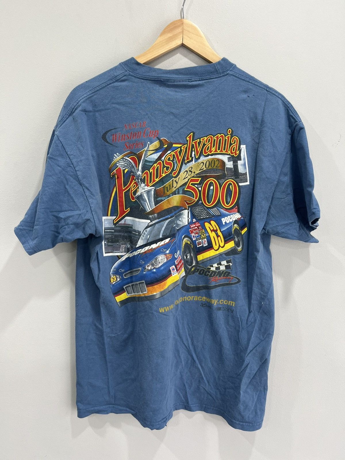 Fox Racing Vintage Pennsylvania 500 Racing Tee shirt Size US L / EU 52-54 / 3 - 3 Thumbnail