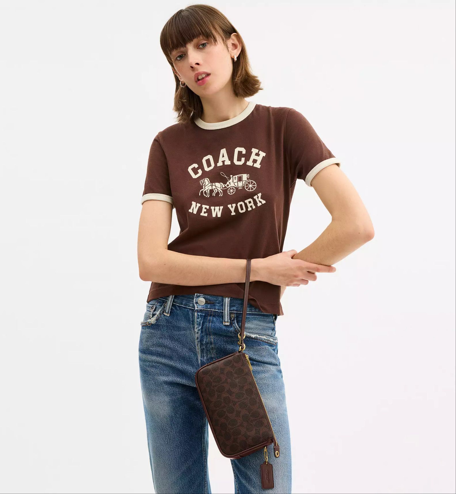 Coach Plaza Bag In Signature Canvas CCC42 Size ONE SIZE - 13 Thumbnail