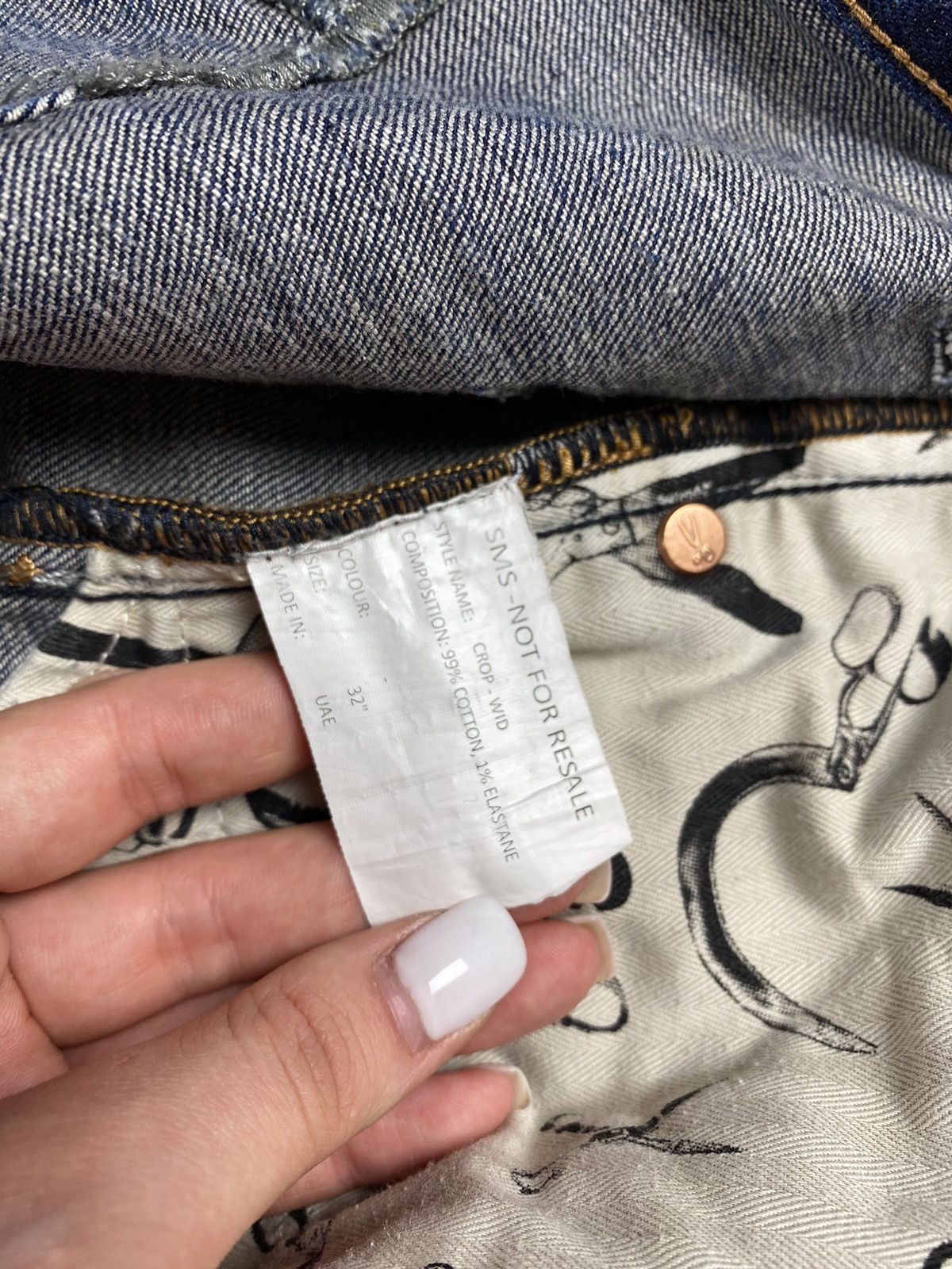 DENHAM × Japanese Brand Denham Crop Low Crotch men’s jeans size 32 Size US 32 / EU 48 - 17 Thumbnail