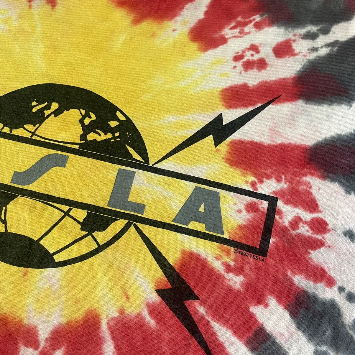 Vintage tesla band tye dye tshirt 1992 vintage Size US M / EU 48-50 / 2 - 3 Thumbnail