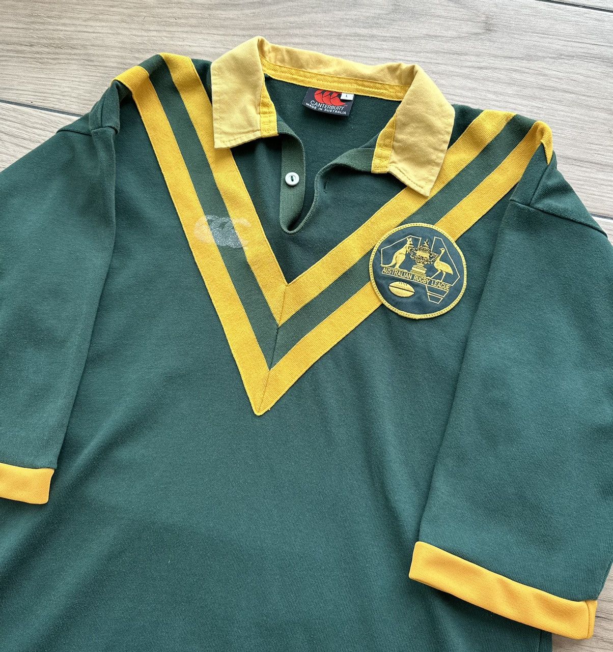 Canterbury of New Zealand × Vintage Australia Canterbury Vintage Rugby Shirt Men's Size L Size US L / EU 52-54 / 3 - 2 Thumbnail