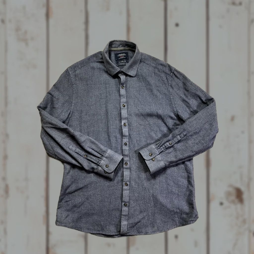Charles Tyrwhitt Charles Tyrwhitt Weekend Shirt Mens Large Blue Extra Slim Fit Long Sleeve Size US L / EU 52-54 / 3 - 1 Thumbnail