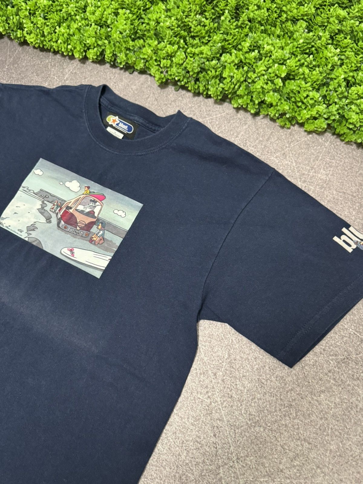 Vintage Blunt flavas skateboarding vintage 90s T-shirt Size US M / EU 48-50 / 2 - 9 Thumbnail