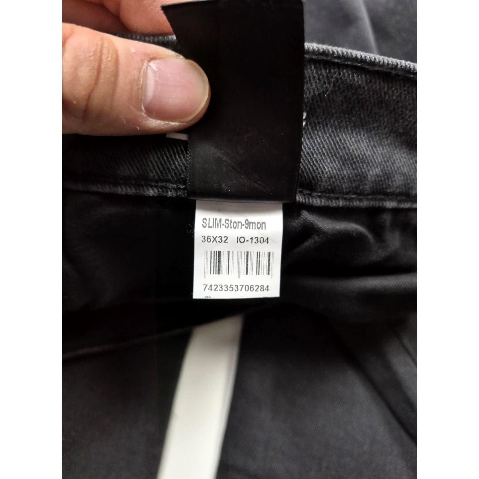 Mott & Bow Mott & Bow Jeans 36x32 Gray Slim Stone 9 Month Denim Straight Stretch Mens Regular Zip Pockets Logo Cord Belt Loops Stones Wash Size US 36 / EU 52 - 7 Thumbnail