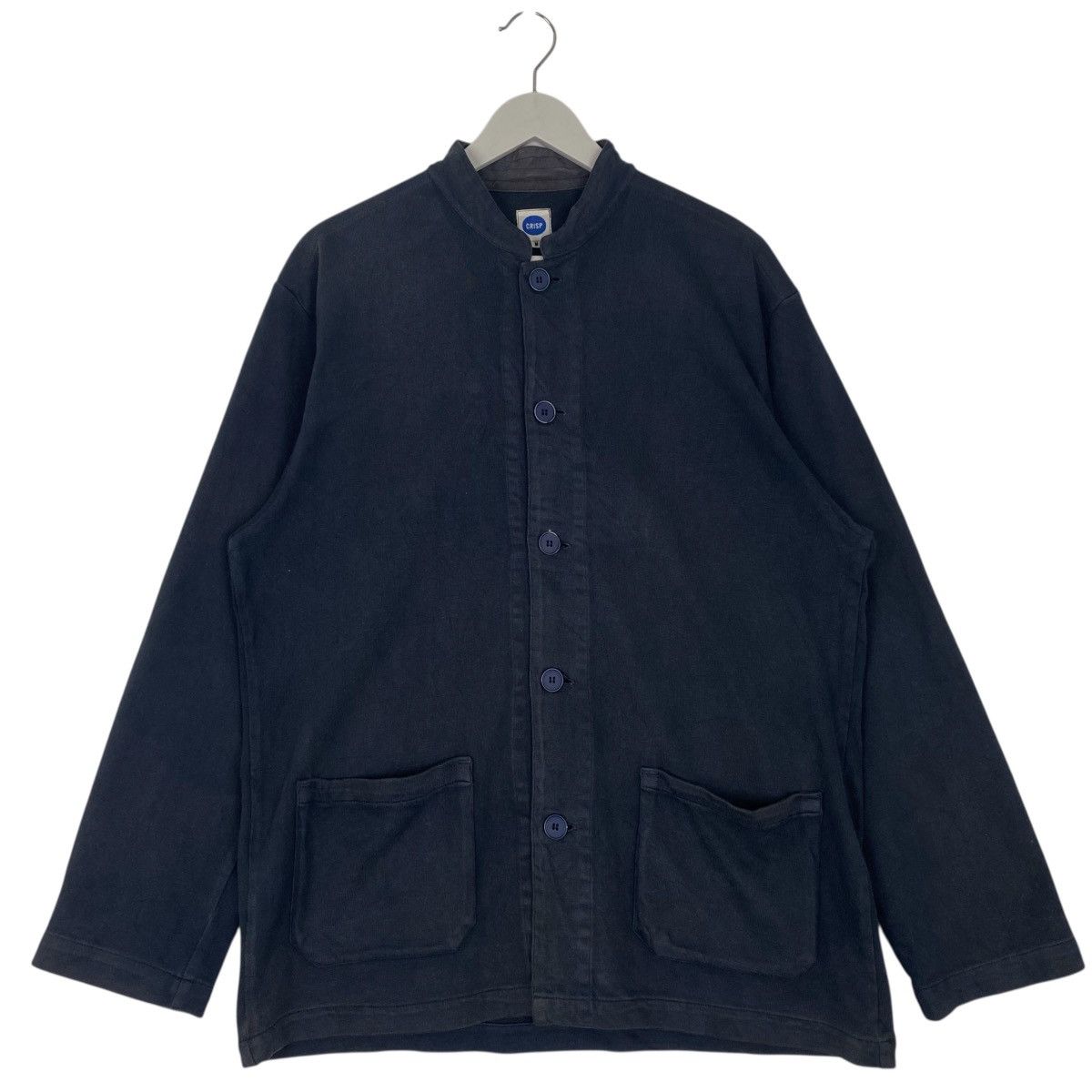 Other Vintage Crisp Sweat Cotton Jacket France Chore Navy Blue Size US M / EU 48-50 / 2 - 1 Thumbnail
