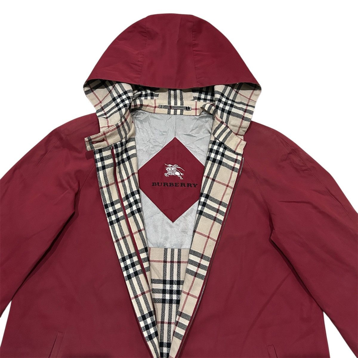 Burberry Burberry London Red Hooded Trench Coat Size US S / EU 44-46 / 1 - 5 Thumbnail