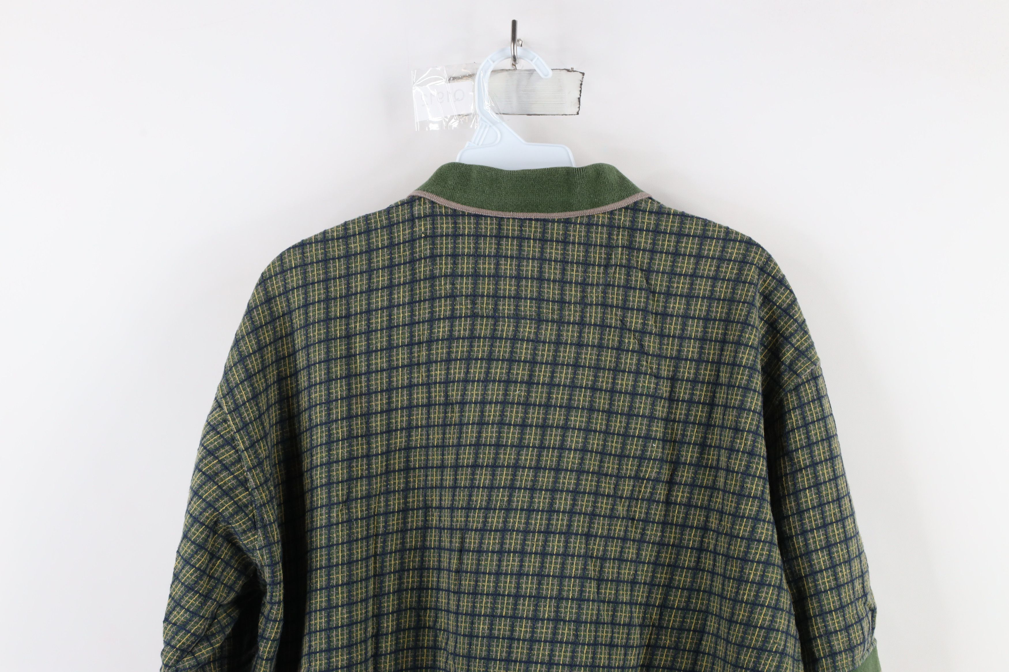 Vintage Vintage 90s Streetwear Checkered Knit Collared Polo Shirt Size US L / EU 52-54 / 3 - 12 Thumbnail