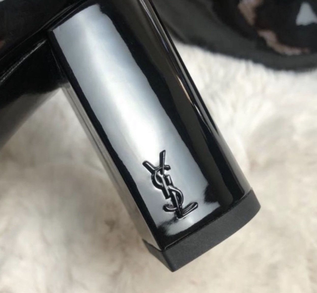 Yves Saint Laurent SAINT LAURENT Patent Loulou Ankle Zip Boot Black Size US 9 / IT 39 - 7 Thumbnail