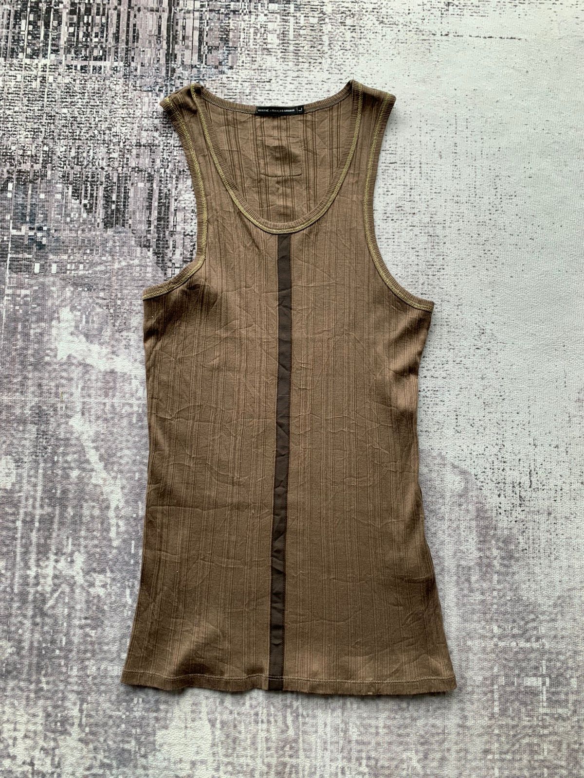 Pre-owned If Six Was Nine X Le Grande Bleu L G B Marithe Francois Girbaud Stretchable Tank Top In Brown