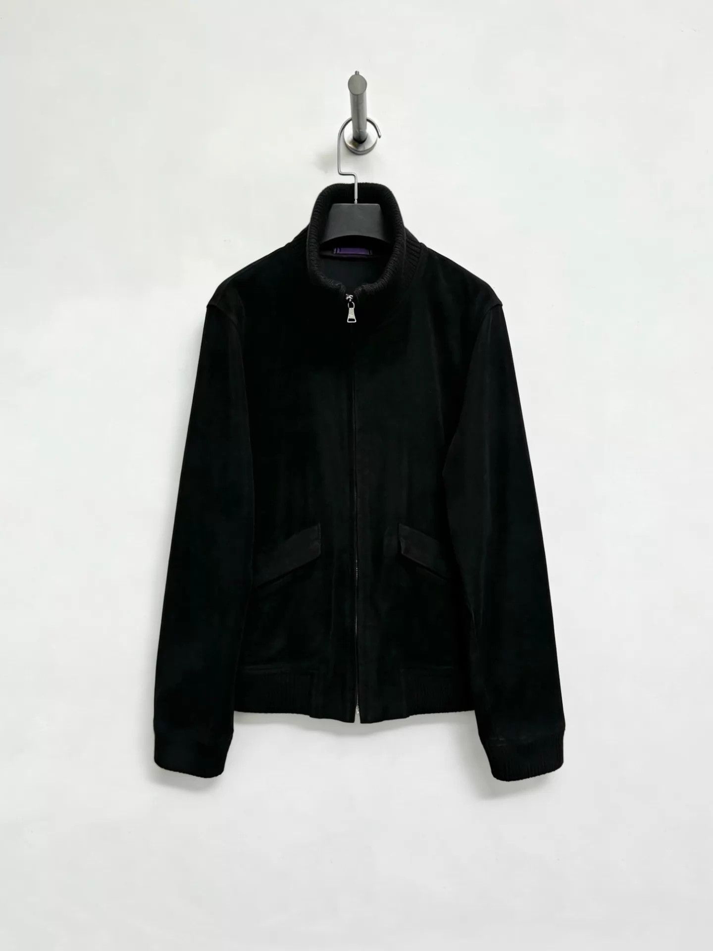 Paul Smith Paul Smith Vintage Suede Zip-Up Jacket Black Size L Size US L / EU 52-54 / 3 - 1 Thumbnail