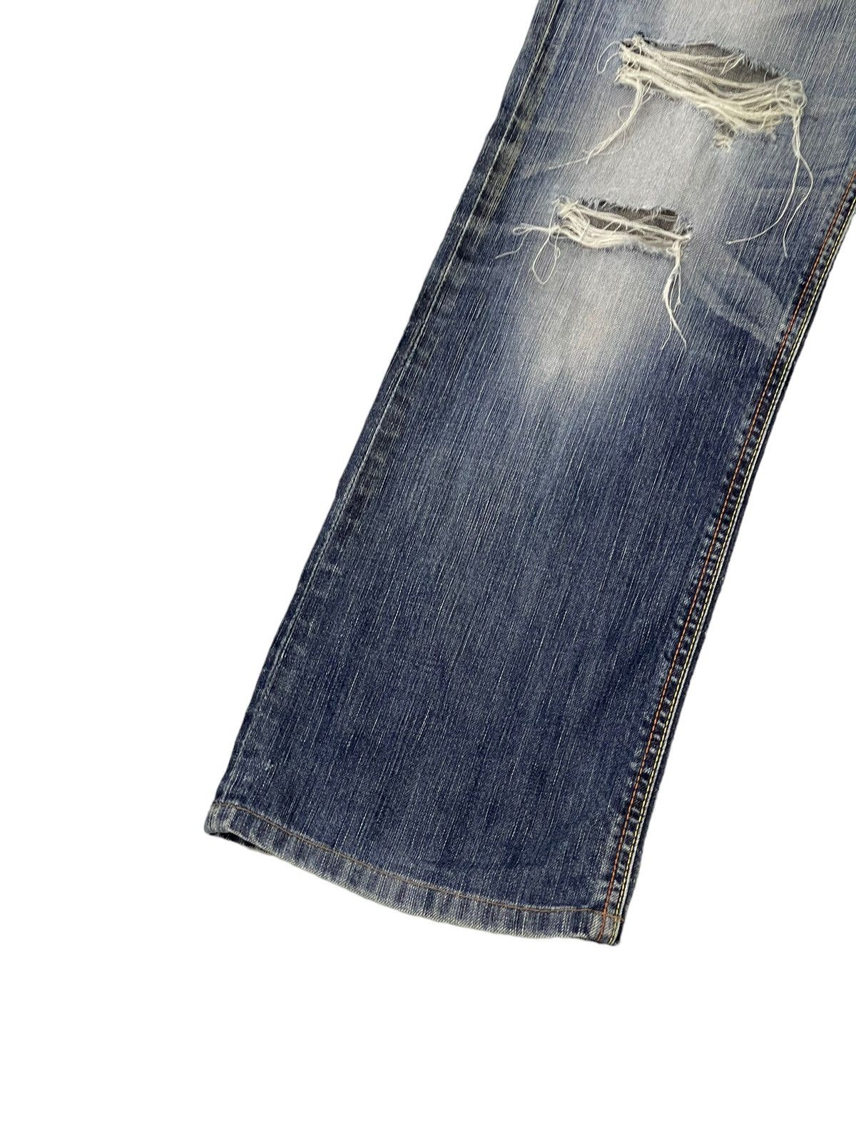 Edwin Distress Jeans Edwin Japan Thrash Regular Straight 7🟦3 Size US 30 / EU 46 - 5 Thumbnail