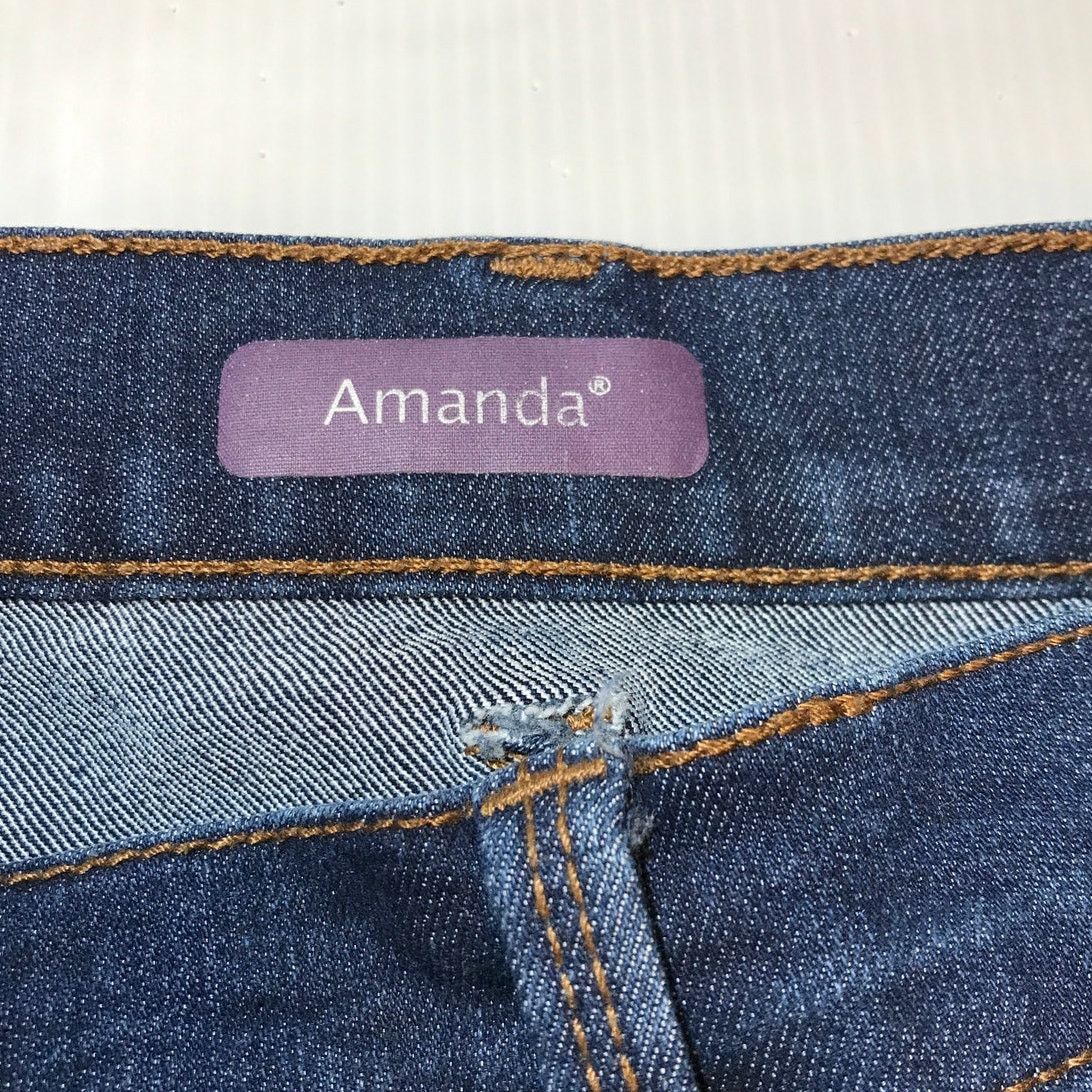 Gloria Vanderbilt Gloria Vanderbilt Amanda High Rise Straight Denim Jeans 24W Size 22" - 4 Thumbnail