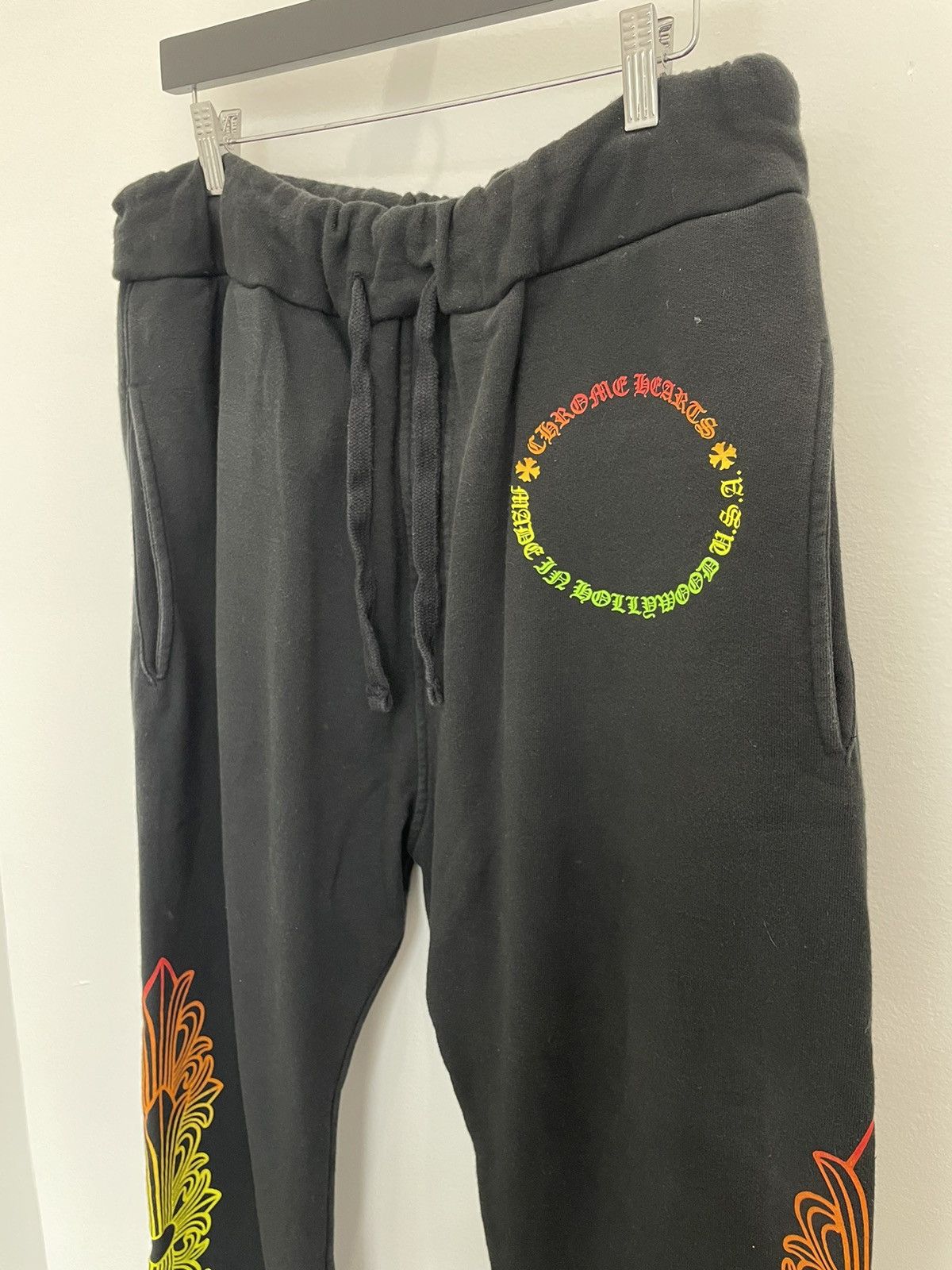 Chrome Hearts Chrome Hearts Black Gradient Sweatpants Size US 33 - 2 Thumbnail