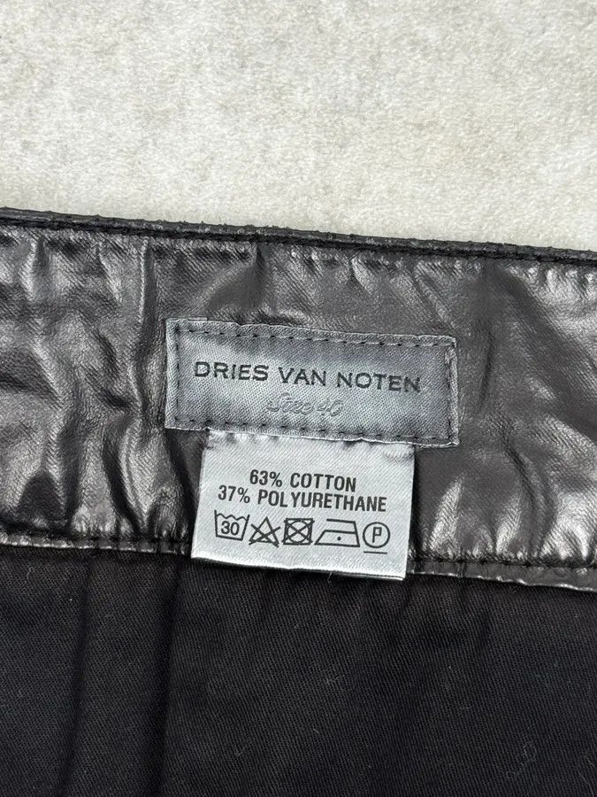 Dries Van Noten AW2020 Dries Van Noten Black Biker Pants Size US 32 / EU 48 - 15 Thumbnail