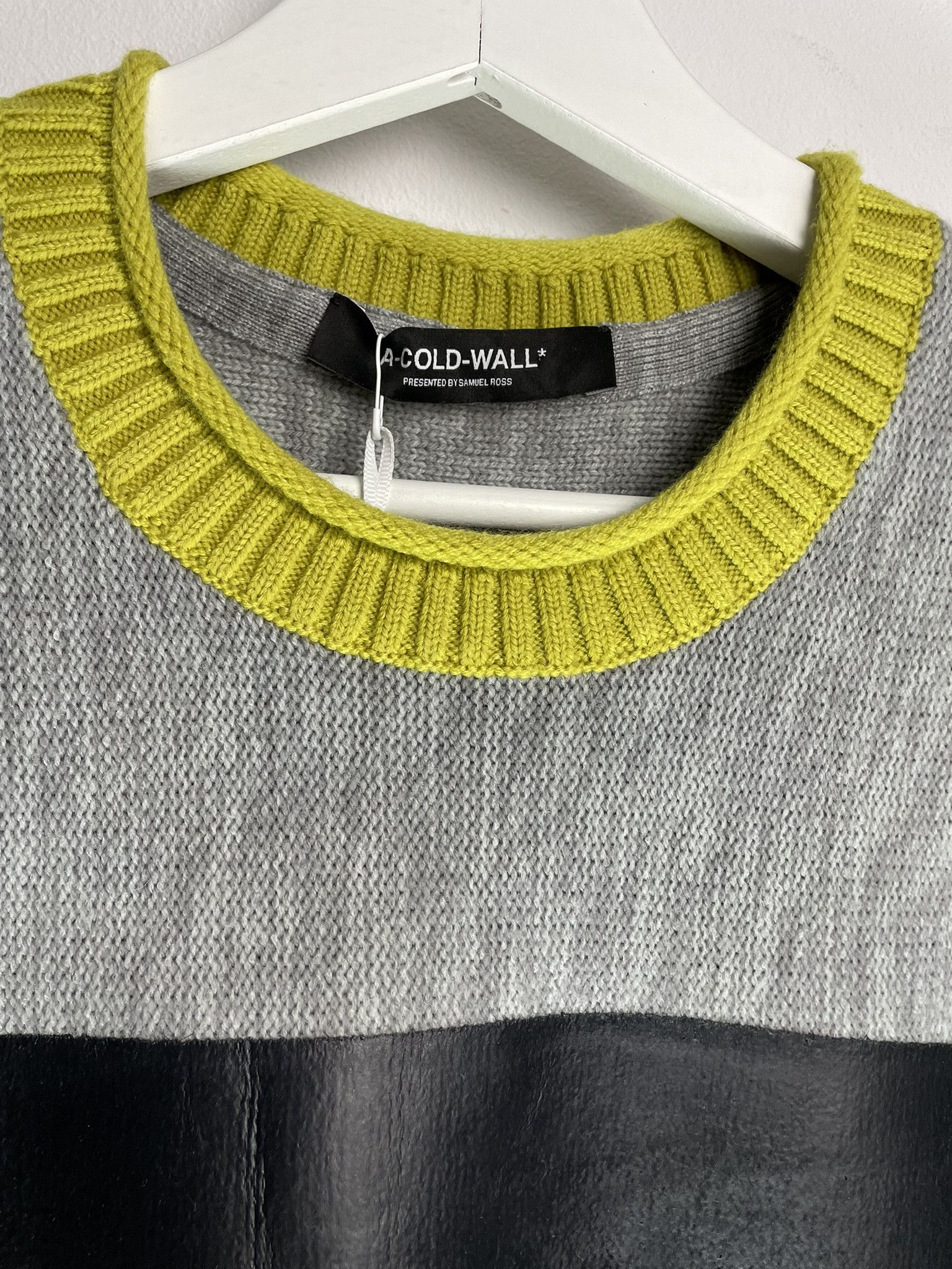 A-COLD-WALL* A Cold Wall Light Grey Framework Crewneck Graphic Sweater Size US M / EU 48-50 / 2 - 3 Thumbnail