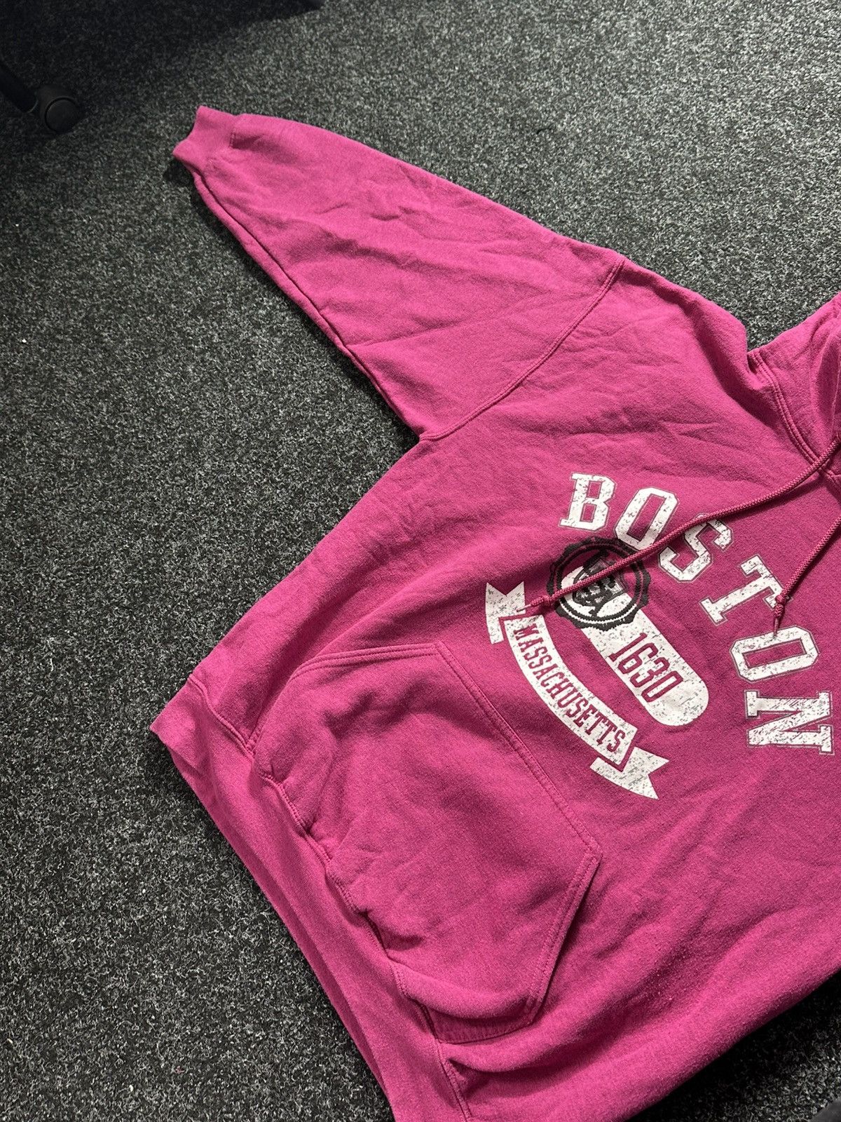 Japanese Brand × Vintage 🚨RARE BOSTON MASSACHUSETTS UNIVERSITY BOXY BIG LOGO HOODIE Size US L / EU 52-54 / 3 - 4 Thumbnail