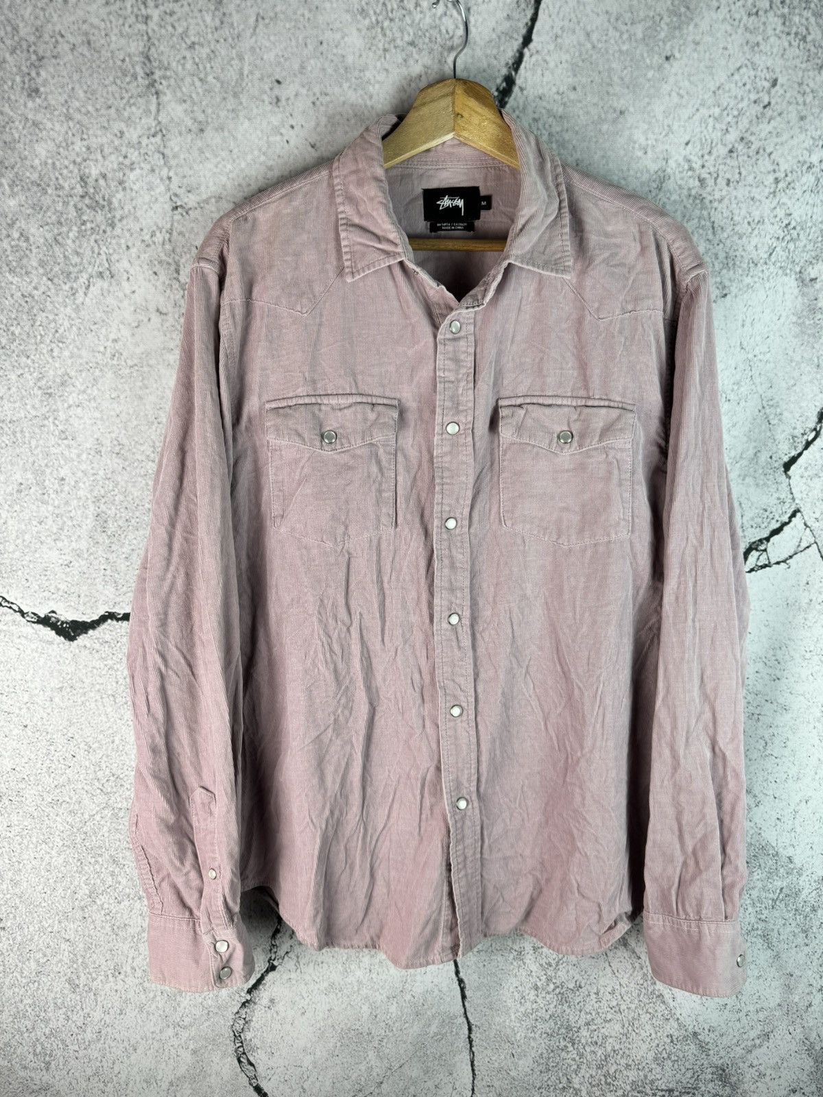 Stussy STUSSY COLOR BLOCK ZIP WORK SHIRT | Grailed
