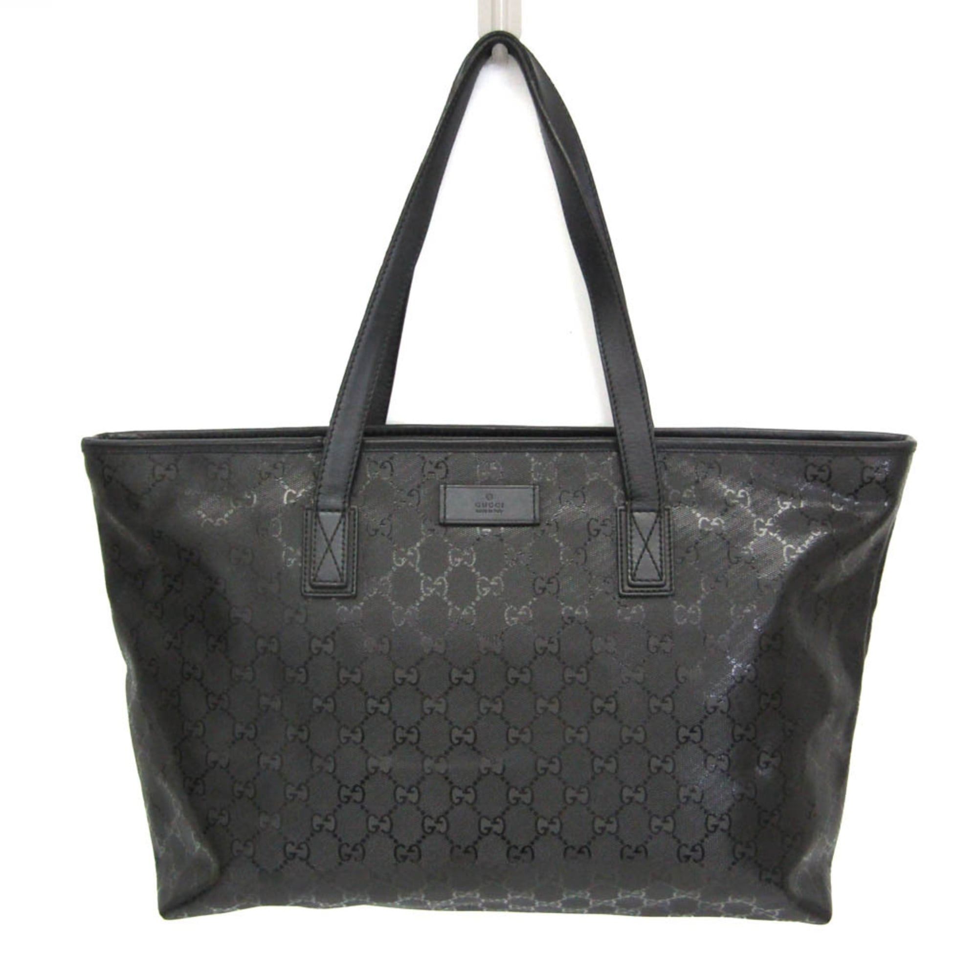 Gucci Gucci GG Imprimé 211137 Women's GG Imprimé,Leather Handbag,Tote Bag Black Size ONE SIZE - 1 Thumbnail