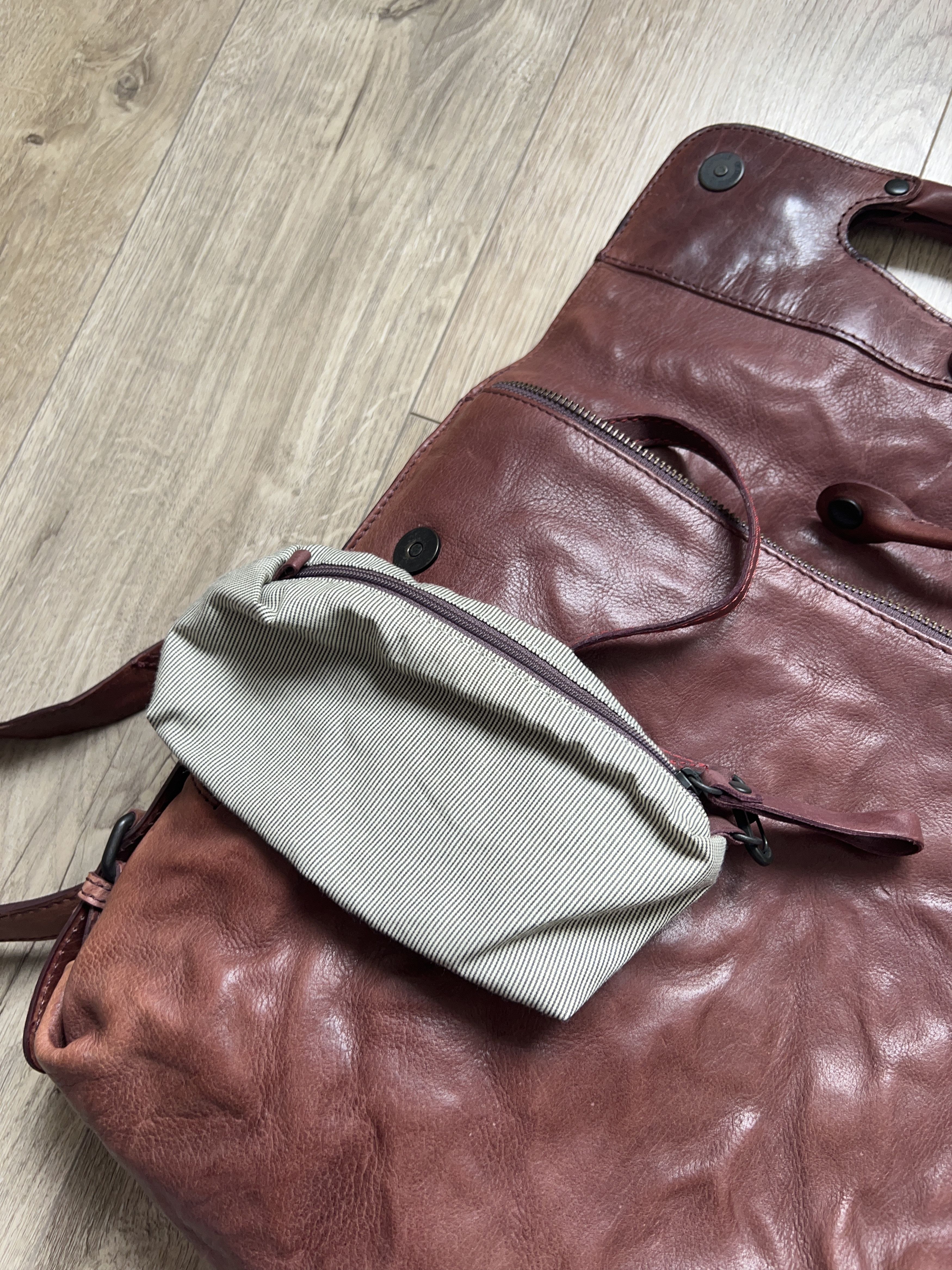 Genuine Leather Aunts&Uncles Mrs. Mince Pie Backpack Leather Bag Shoulder Size ONE SIZE - 15 Thumbnail