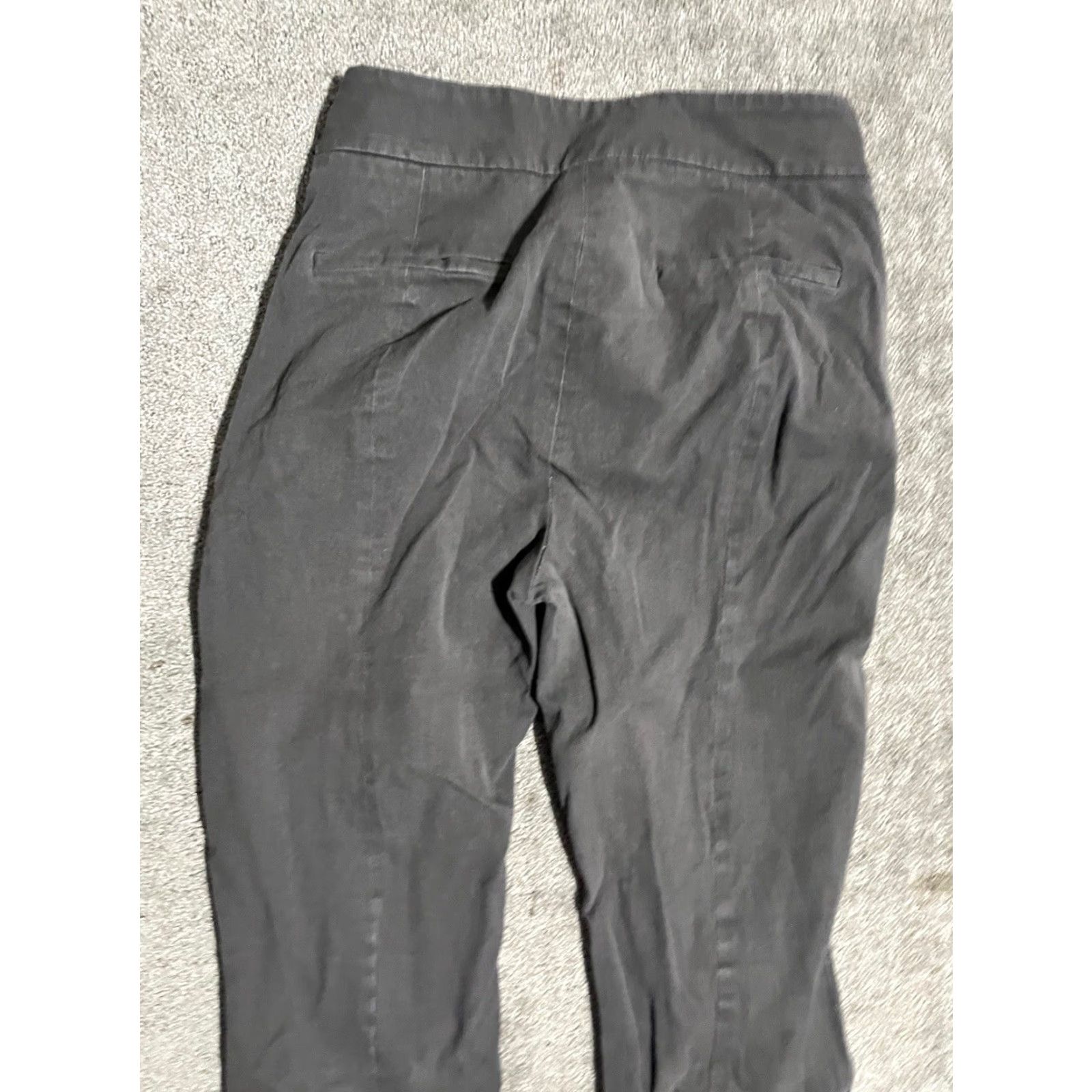 J.Crew J. Crew Factory Jamie Pants Elastic Waist Gray Tapered Leg Ankle 6 Tall Womens Dress Pants Size 28" / US 6 / IT 42 - 4 Thumbnail