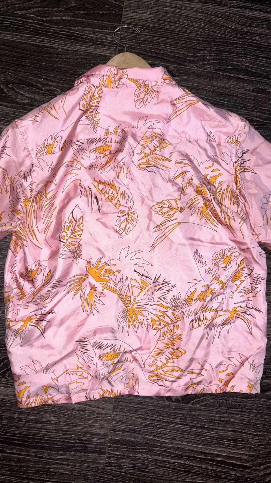 Palm Angels Pink Abstract Palms Bowling Shirt Size US L / EU 52-54 / 3 - 4 Thumbnail