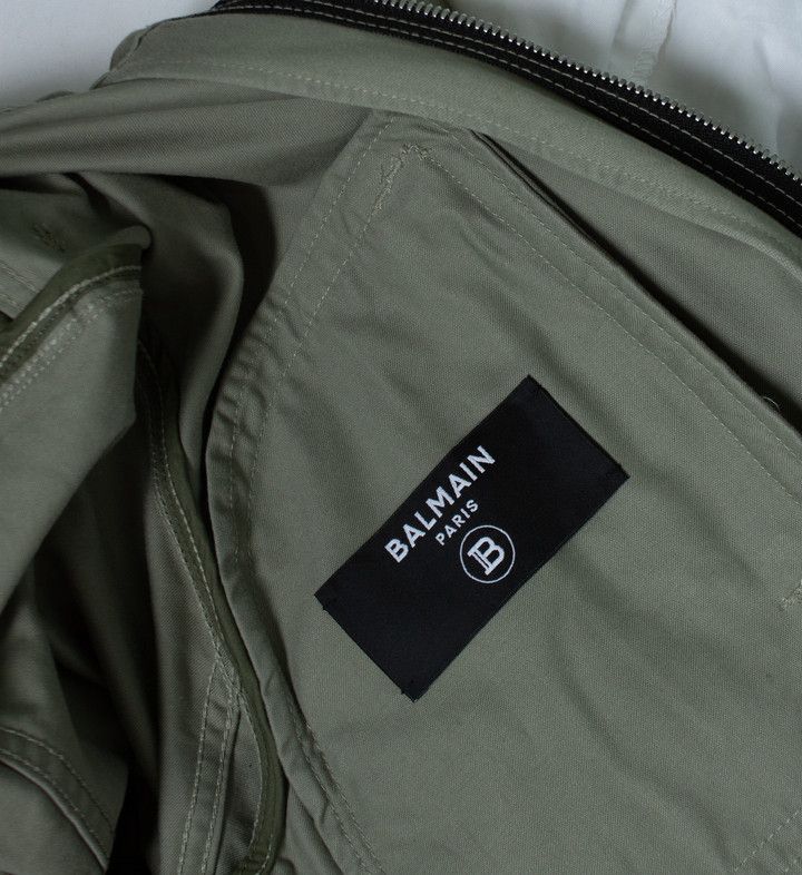 Balmain Balmain, green cotton hooded parka Size US M / EU 48-50 / 2 - 7 Thumbnail