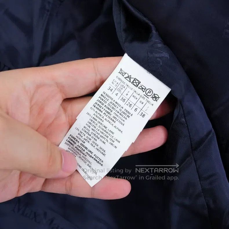Other Max Mara Navy Teddy Long Coat Size S / US 4 / IT 40 - 5 Thumbnail