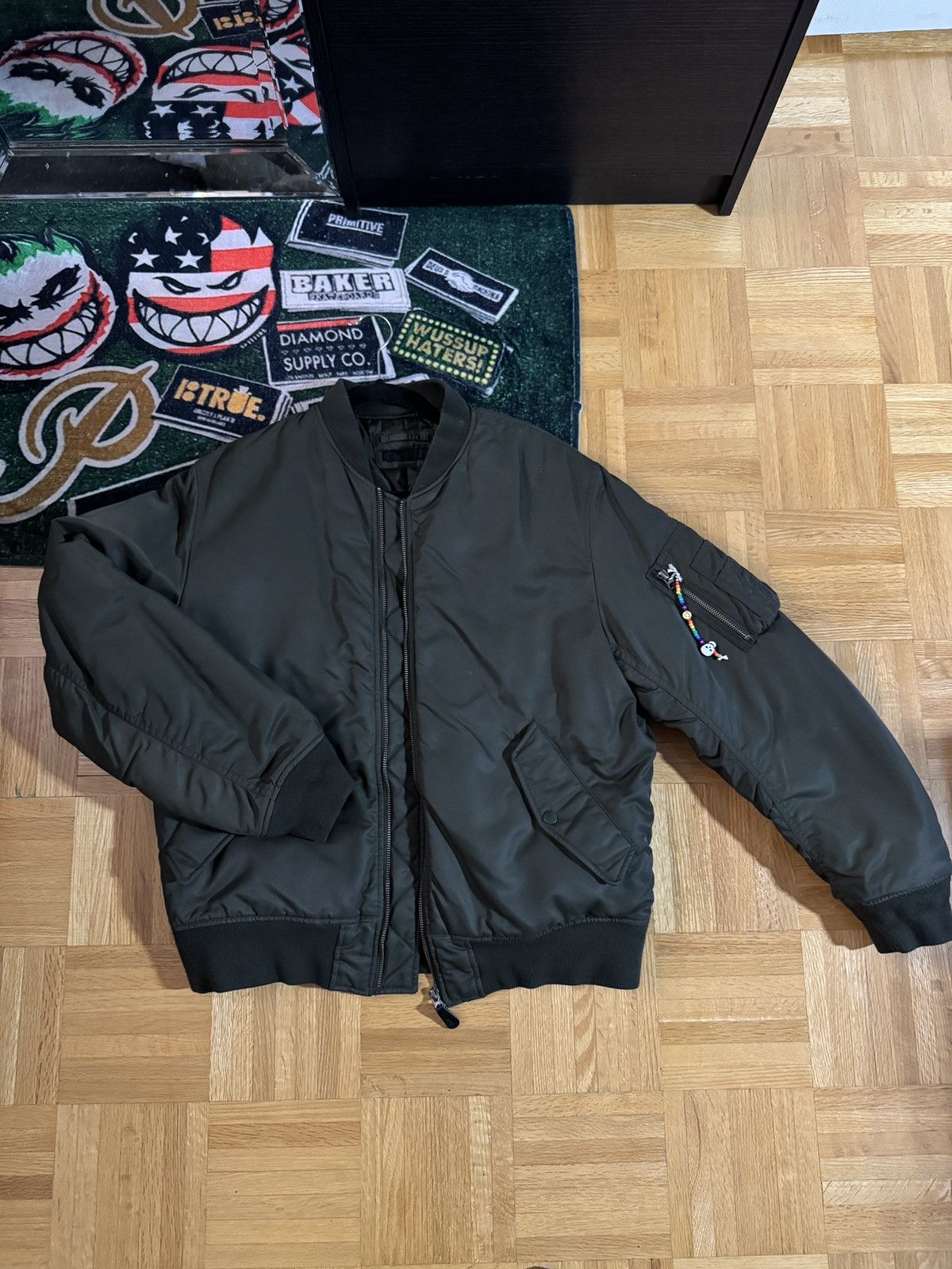 Uniqlo Green Bomber Jacket Size US M / EU 48-50 / 2 - 1 Thumbnail
