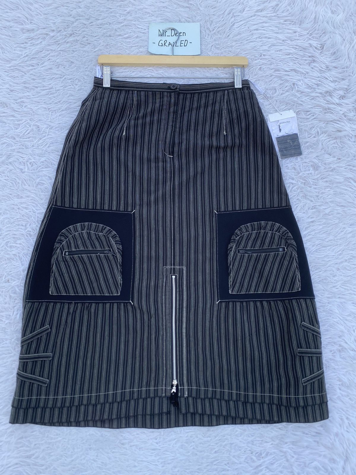 Japanese Brand Rare Japanese Brand Senso Unico Nice Design Midi Skirt Size 29" - 1 Thumbnail