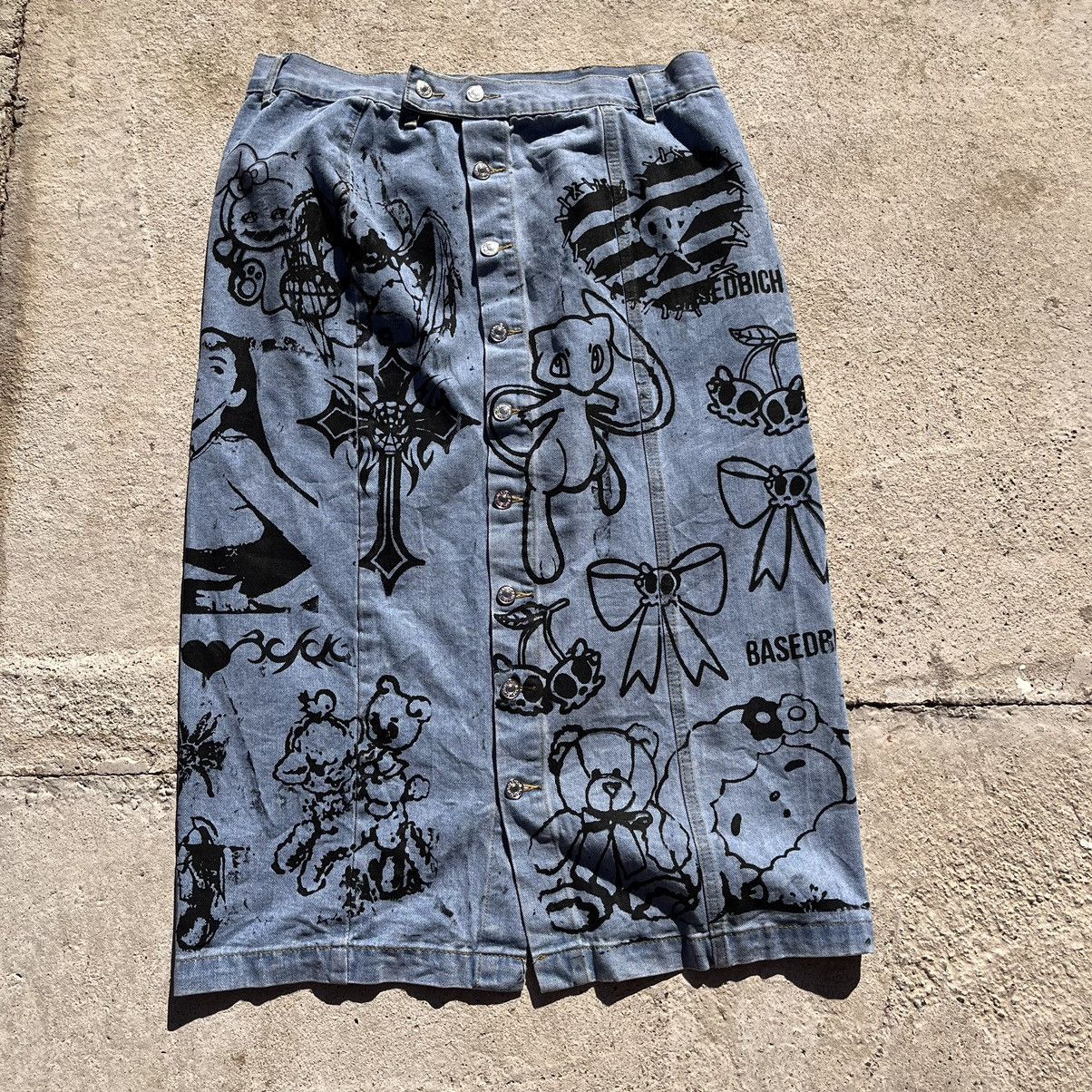 Other Basedbich denim midi skirt size 2xl Size 35" - 2 Thumbnail