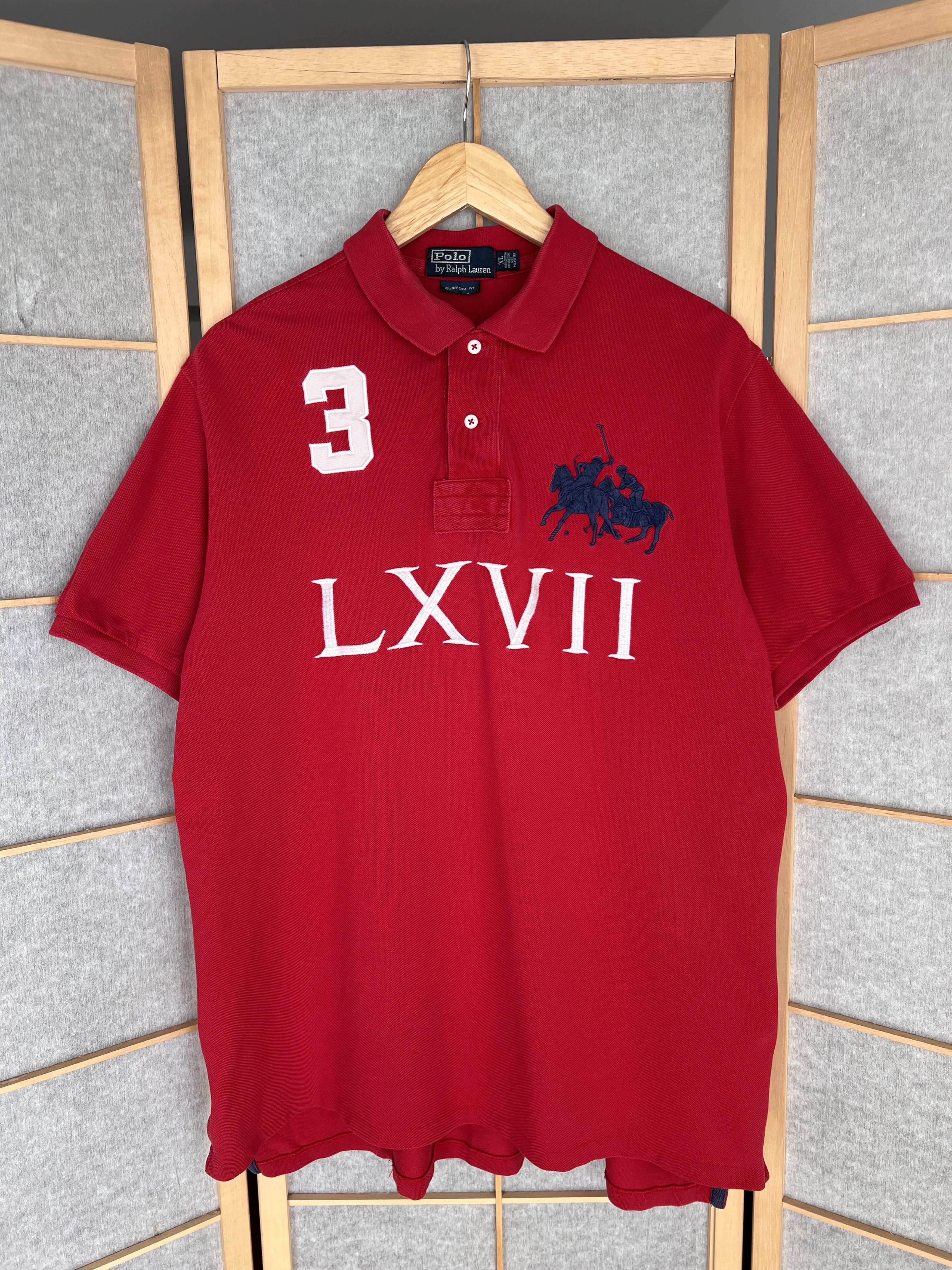 Polo Ralph Lauren Polo Ralph Lauren LXVII number 3 polo shirt 90s old ...