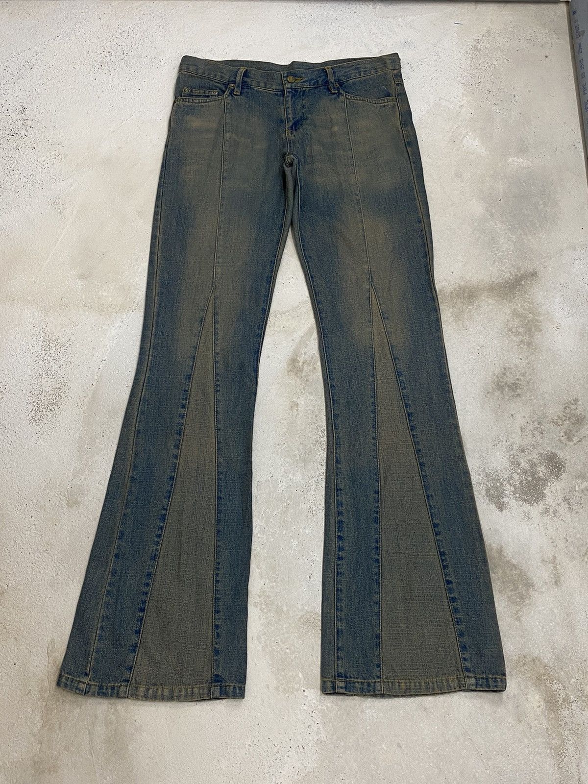 GOSTAR DE FUGA × Hysteric Glamour × If Six Was Nine Vintage 90s Flare Revolt Unisex Jean Retro Punk Mud Washed Size US 30 / EU 46 - 3 Thumbnail