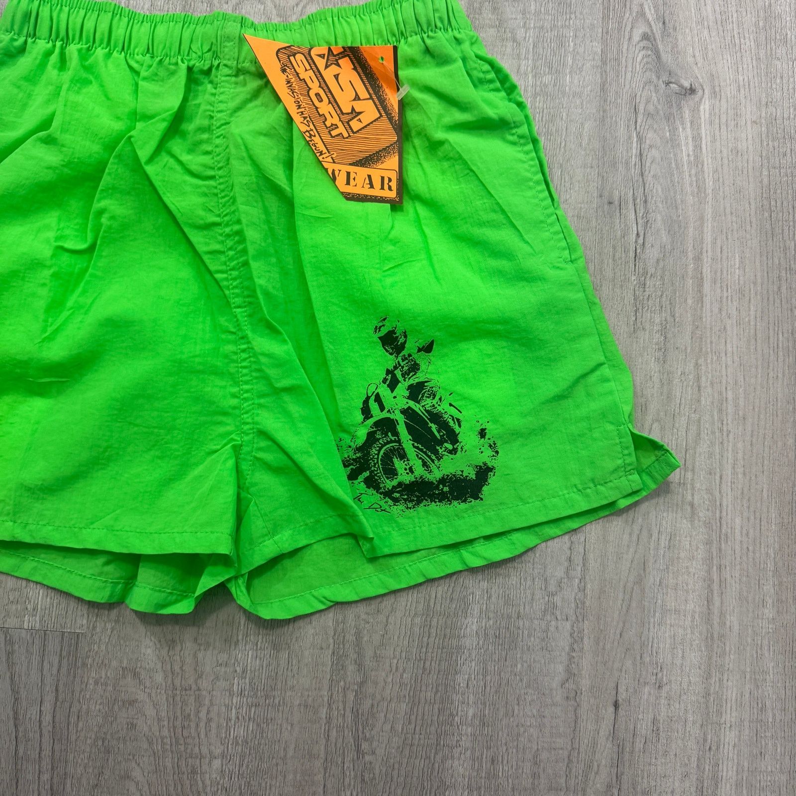 Vintage NEW Vintage USA Sport Surf Shorts Mens Small Green 80s Size US 26 / EU 42 - 2 Thumbnail