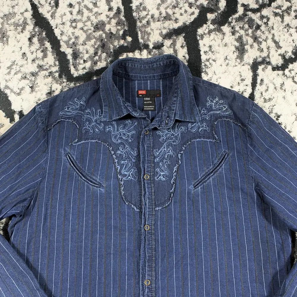 Diesel DIESEL Y2K VINTAGE AVANT GARDE JAPANESE WESTERN SHIRT TEE Size US L / EU 52-54 / 3 - 2 Thumbnail