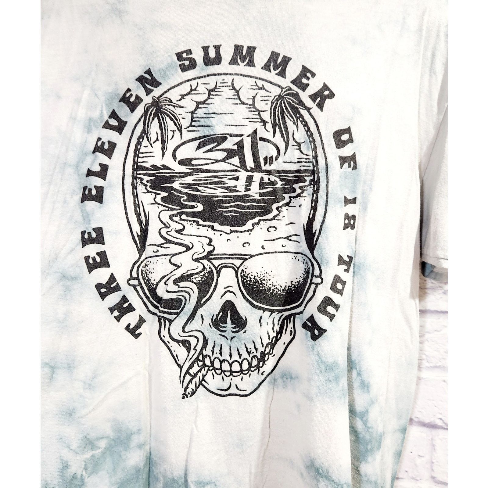 Tultex Tultex Blue Tie Dye Three Eleven Summer 18 Tour Graphic XXG Size US XXL / EU 58 / 5 - 2 Thumbnail