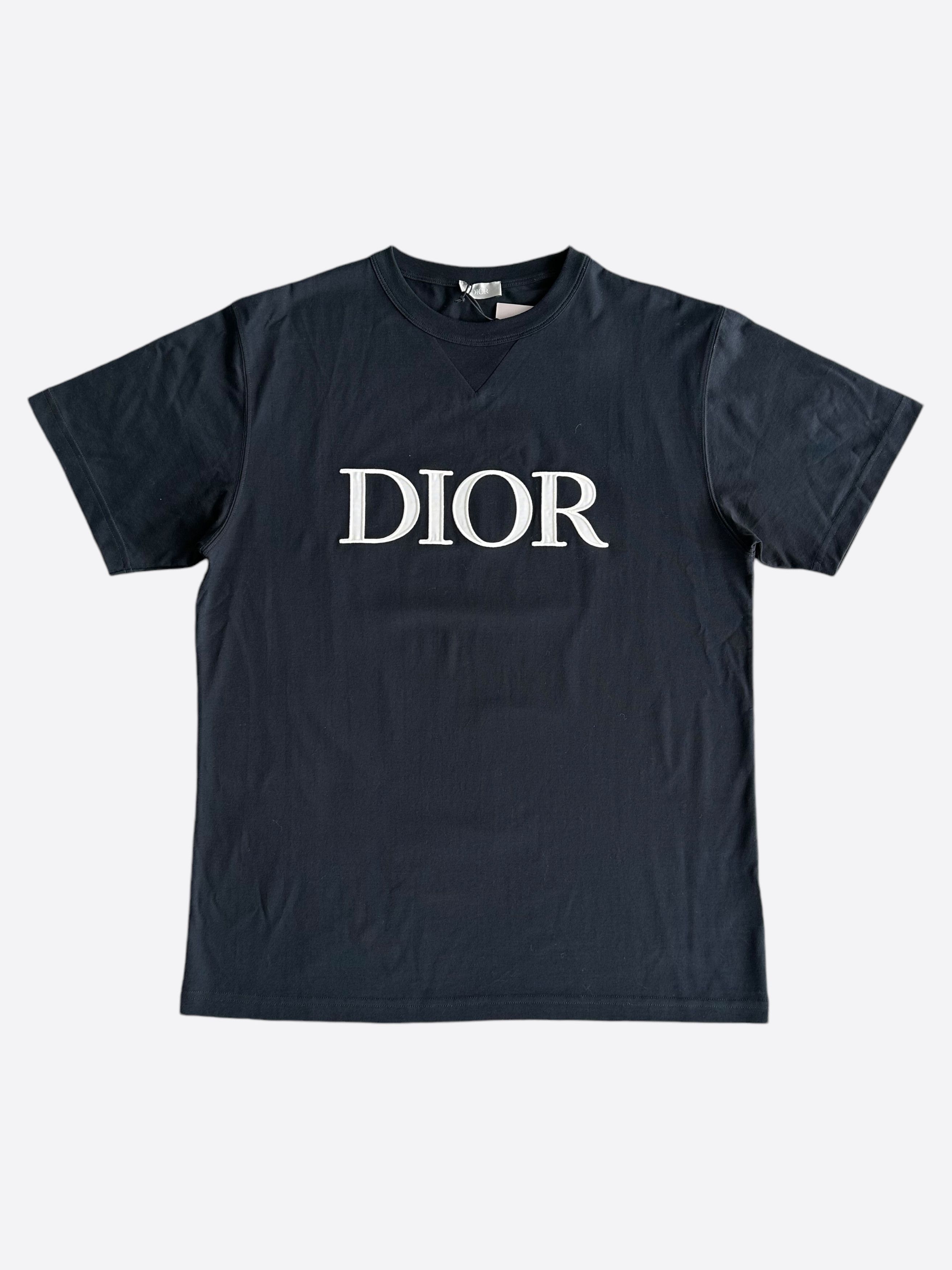 Dior x Peter cheapest Doig Logo Graphic Black Tee Print