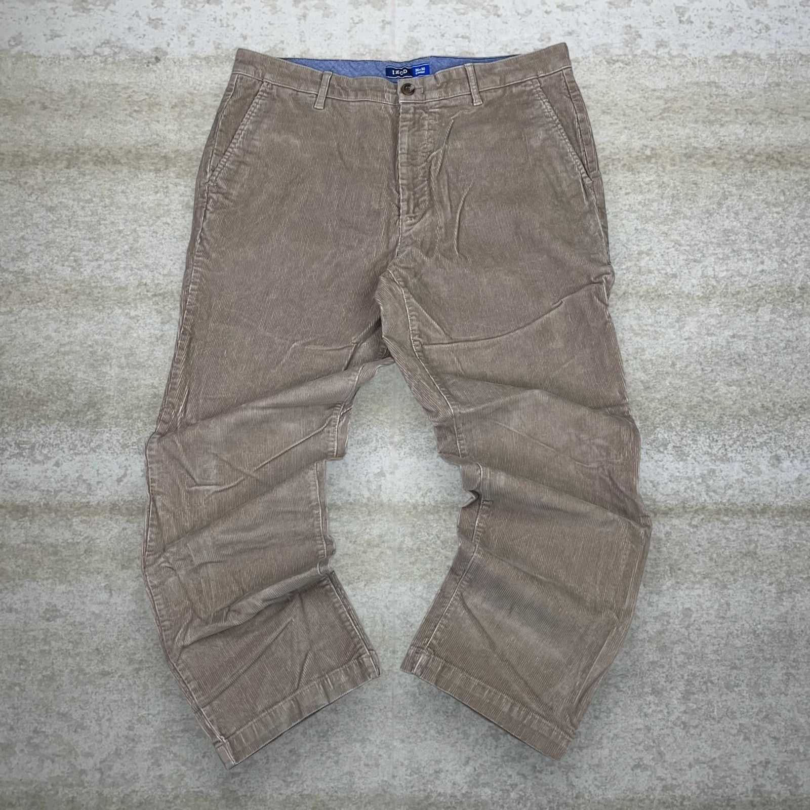 Izod Vintage Y2K Izod Corduroy Pants 36x30 Regular Straight Tan Size US 36 / EU 52 - 2 Thumbnail