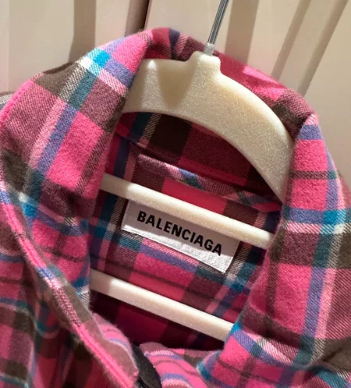 Balenciaga Balenciaga Pink Checkered jacket 2412-Nextarrow Size XS / US 0-2 / IT 36-38 - 8 Thumbnail