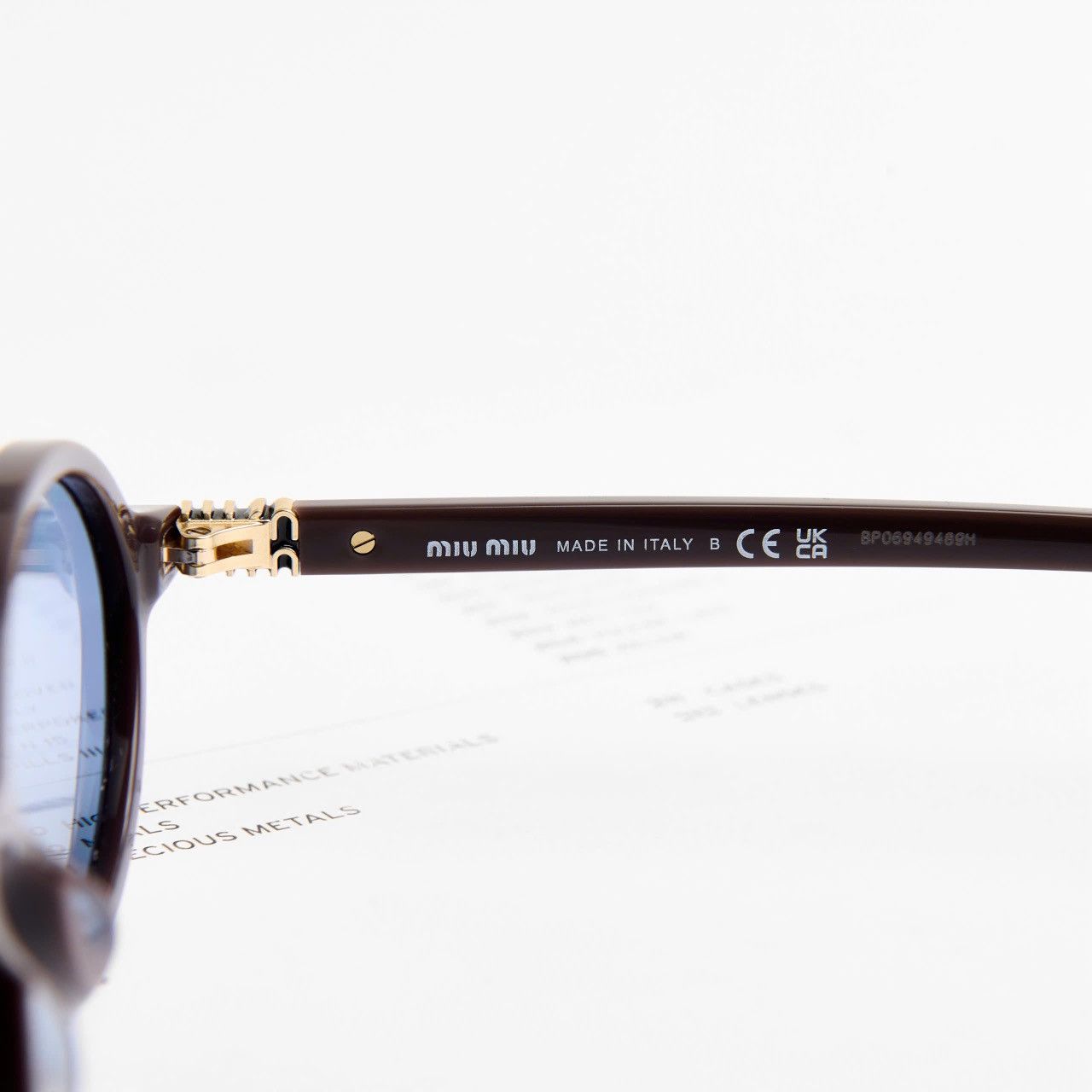 Miu Miu MIU MIU 0MU 04ZS 22C60O SUNGLASSES Size ONE SIZE - 4 Thumbnail