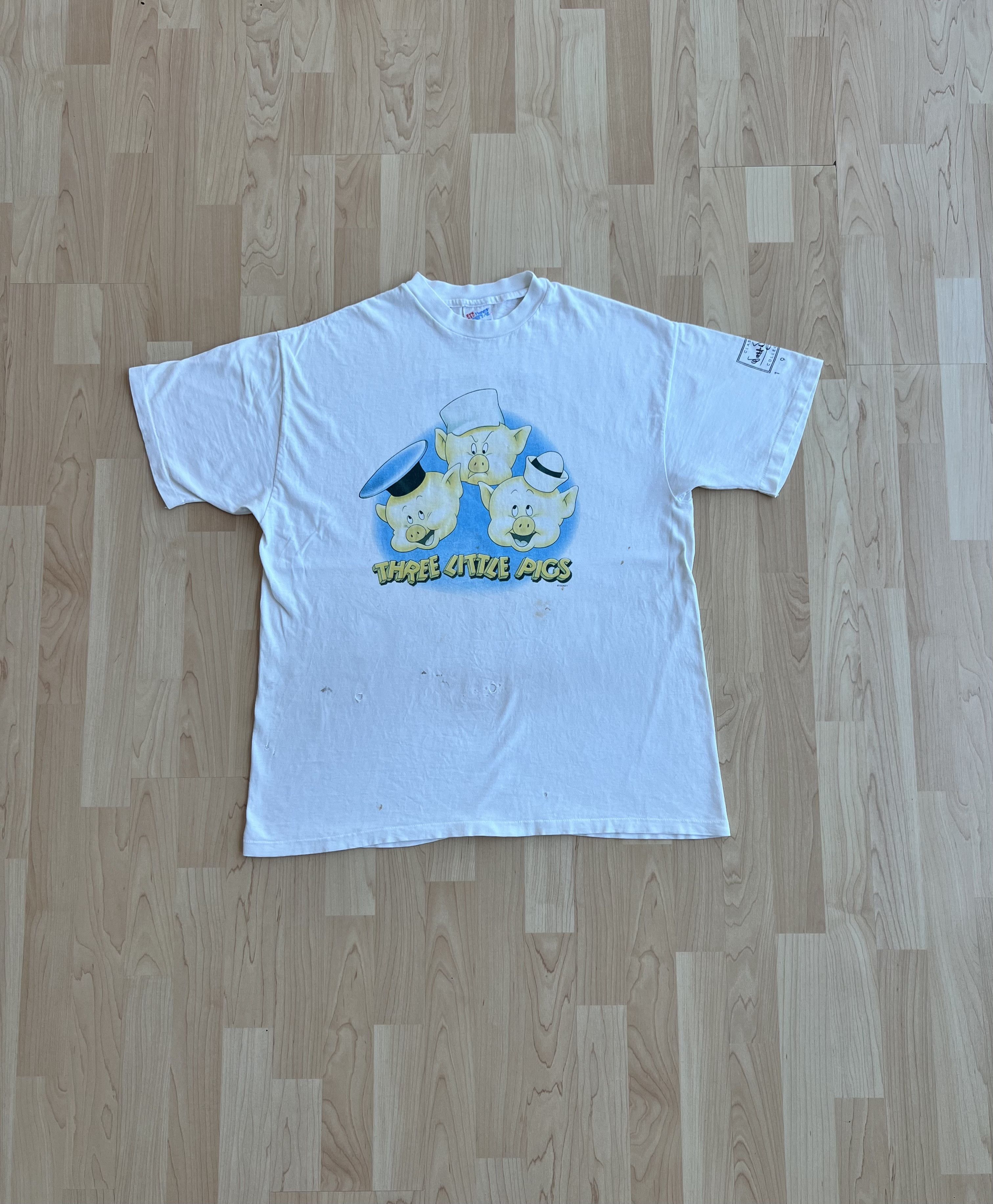 Disney Vintage 1994 Walt Disney Three Little Pigs Movie Size US XL / EU 56 / 4 - 1 Thumbnail