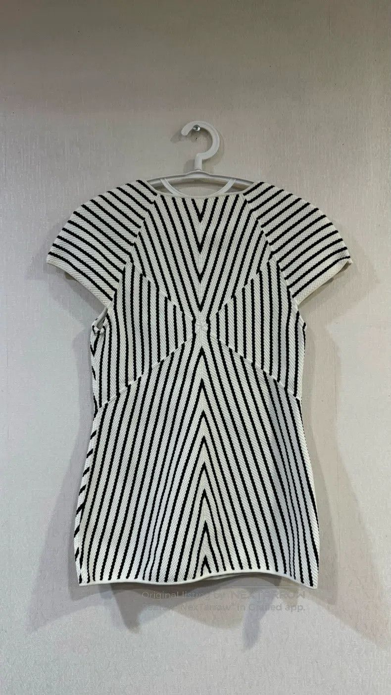 Hermes Hermes Striped Crew Neck Short Sleeve Dress Size S / US 4 / IT 40 - 2 Thumbnail