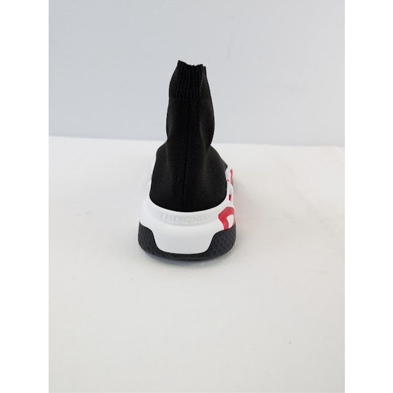Balenciaga o1rshd1 Speed LT Graffiti Sneakers in Black / White / Red Size US 8 / EU 41 - 16 Thumbnail