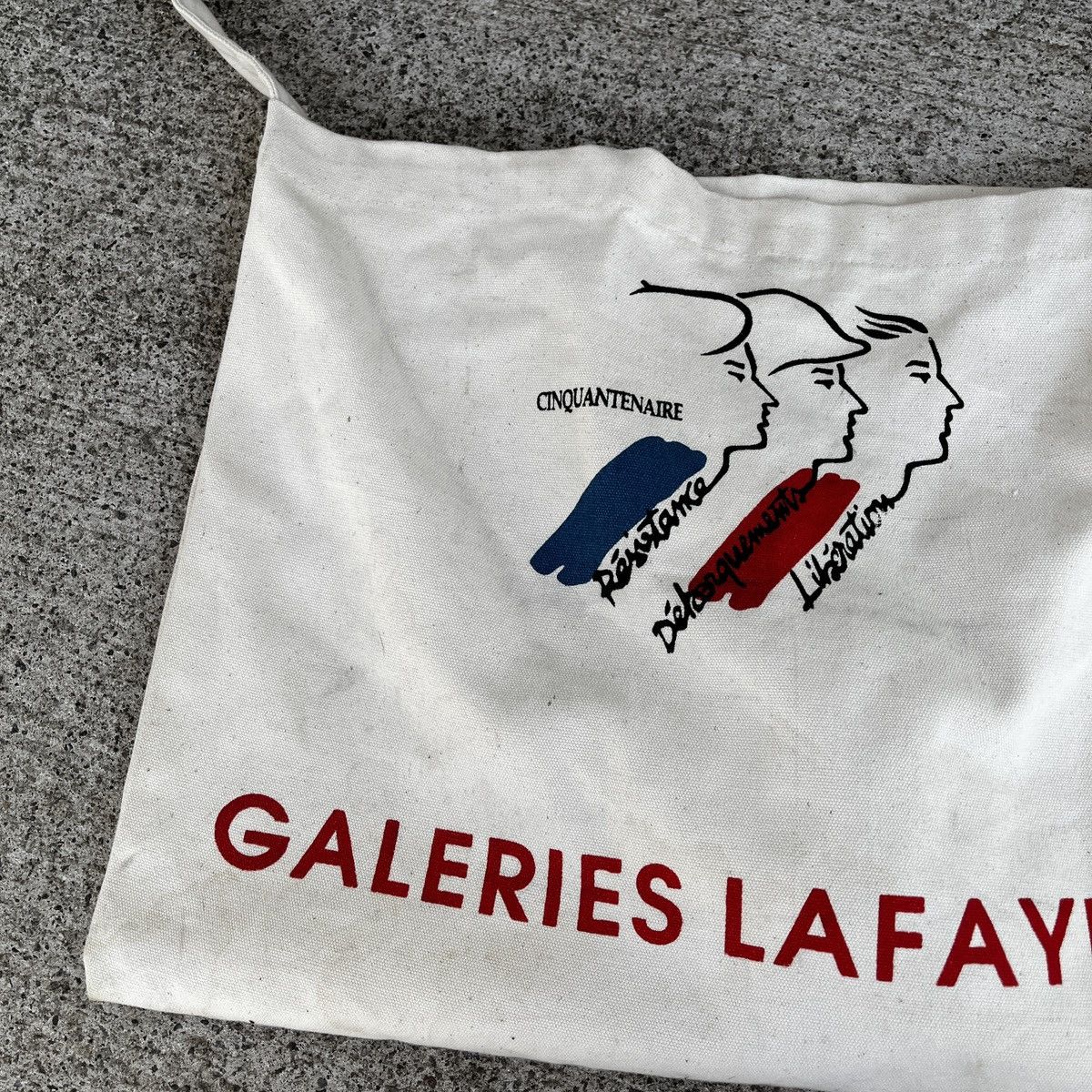 Vintage Vintage Galeries Lafayette Paris Tote Bag 80's 90's Y2K Size ONE SIZE - 2 Thumbnail