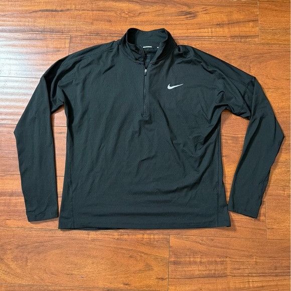 Nike NIKE Womens Dry Element 1/2 Zip Running Top Sz Large L Size L / US 10 / IT 46 - 3 Thumbnail