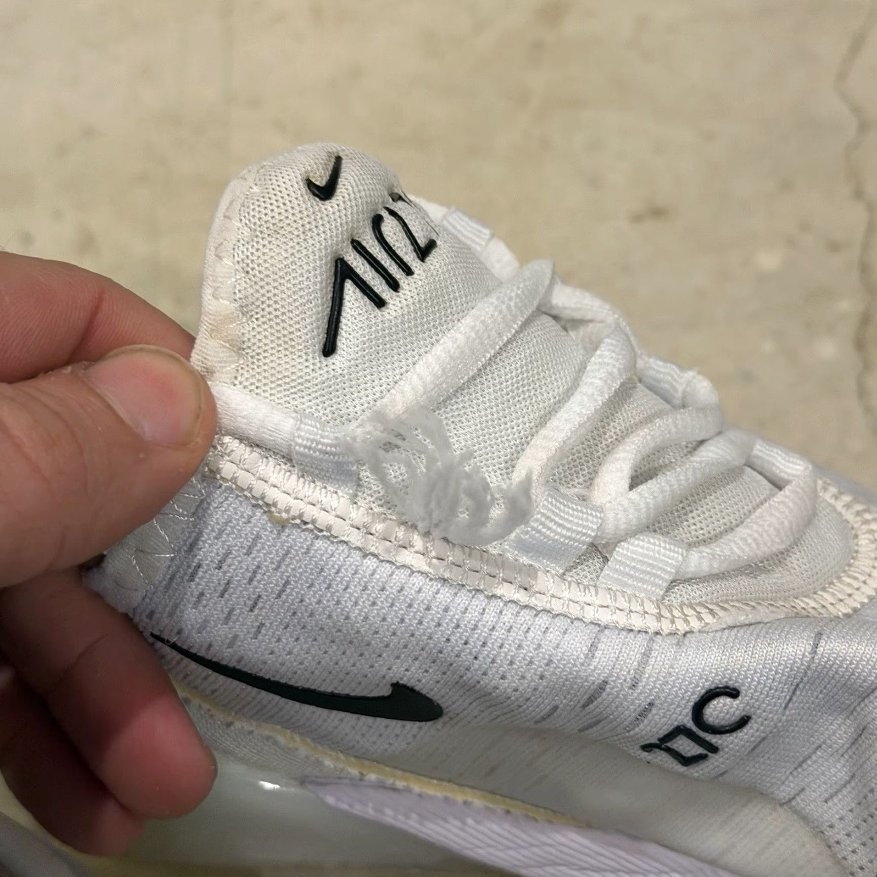 Nike Nike Air Max 270 Womens Size 7 White Black Sneakers AH6789 100, Nike Air Max, Sneaker, Women Size US 5 / IT 35 - 3 Thumbnail