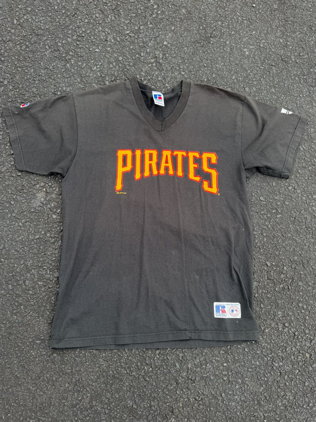 MLB × Russell Athletic × Vintage 1998 Pittsburgh Pirates Russell Vintage 90’s Baseball Jersey Size US L / EU 52-54 / 3 - 1 Thumbnail